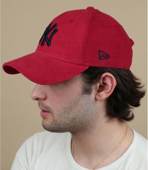 Cap NY  Kordsamt  rot Cord Pack 940 NY burgundy navy